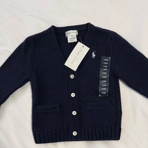 Ralph Lauren Kids Dark Blue Cardigan